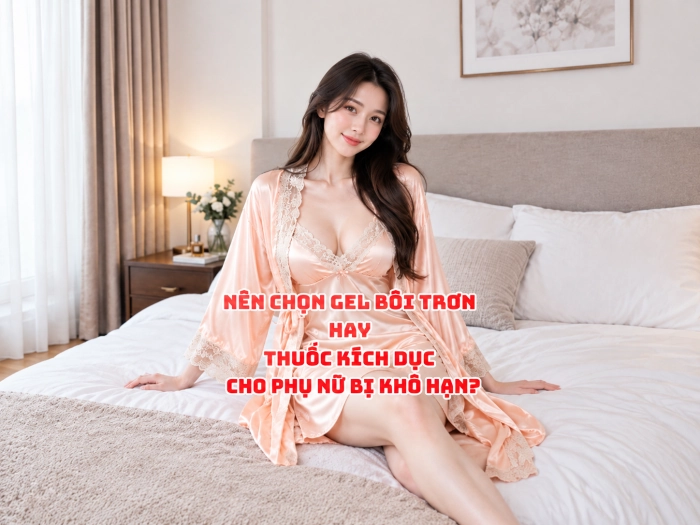 Nên Chọn Gel Bôi Trơn Hay Thuốc Kích Dục Cho Phụ Nữ Bị Khô Hạn?