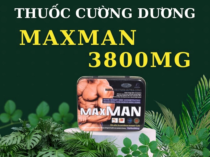 Thành phần thuốc kích dục nam MaxMan 3800Mg