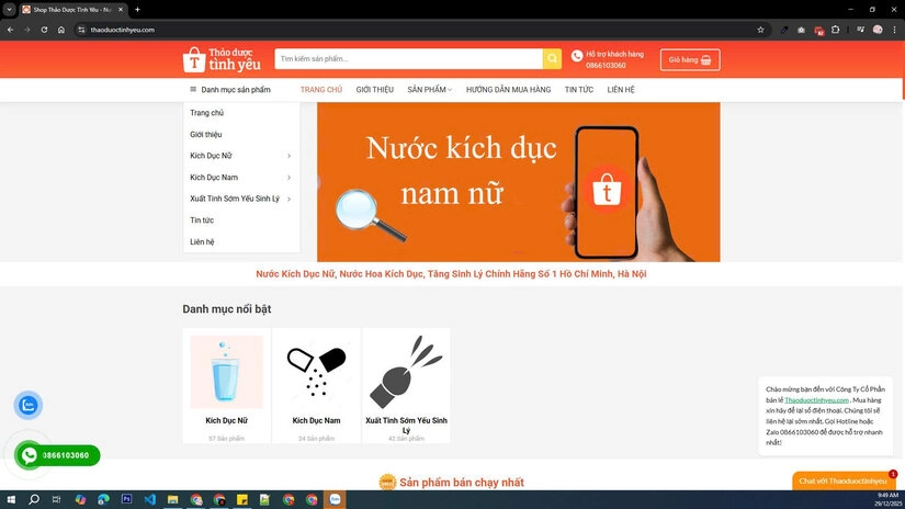 Shop Thảo Dược Tình Yêu - Thuốc kích dục tự nhiên, an toàn