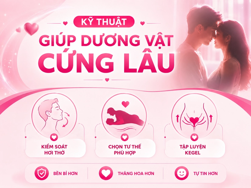 Các kỹ thuật giúp dương vật cứng lâu hơn
