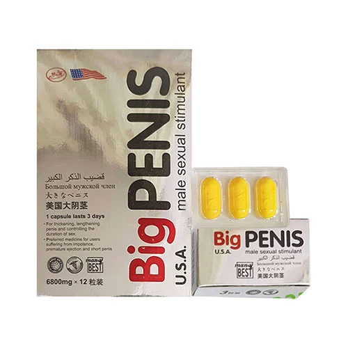 Mã 50 Thuốc Kích Dục Nam - Big Penis (6800mg X 12 Viên)