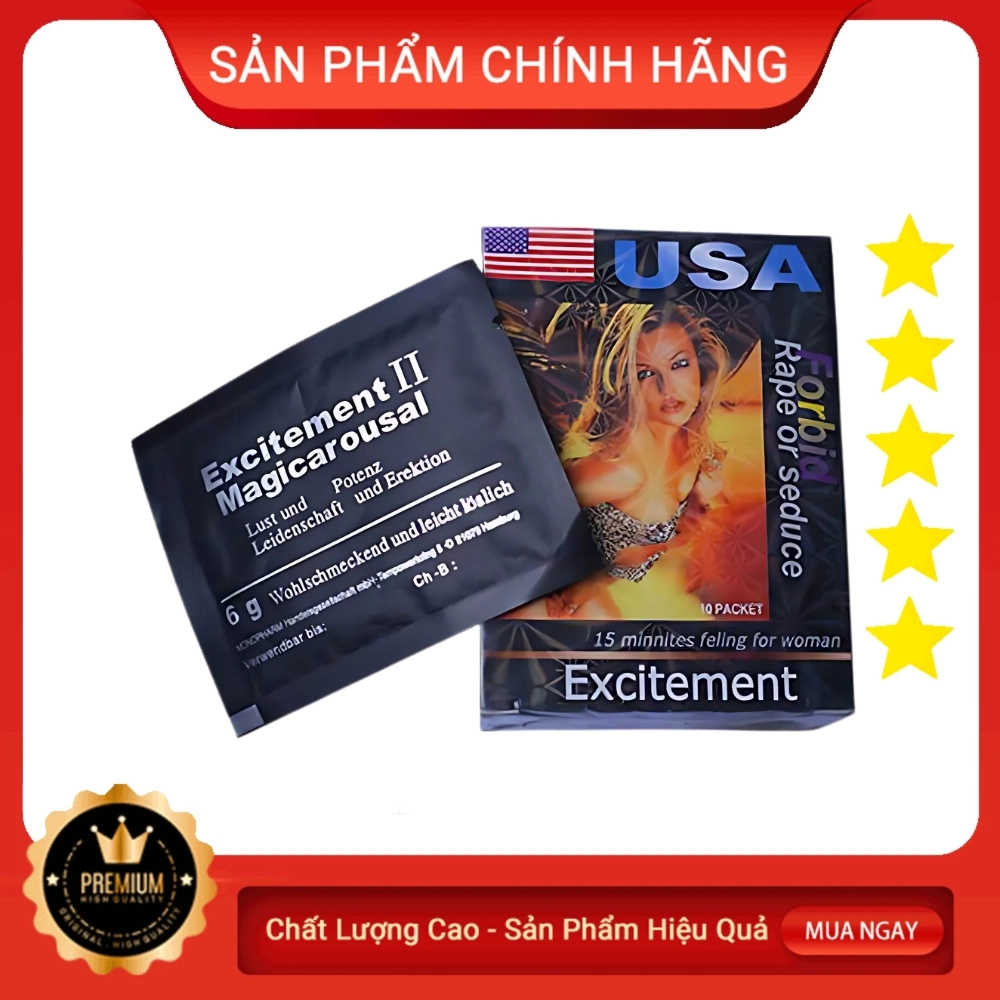 Thuốc kích dục nữ dạng bột Excitement II (USA)