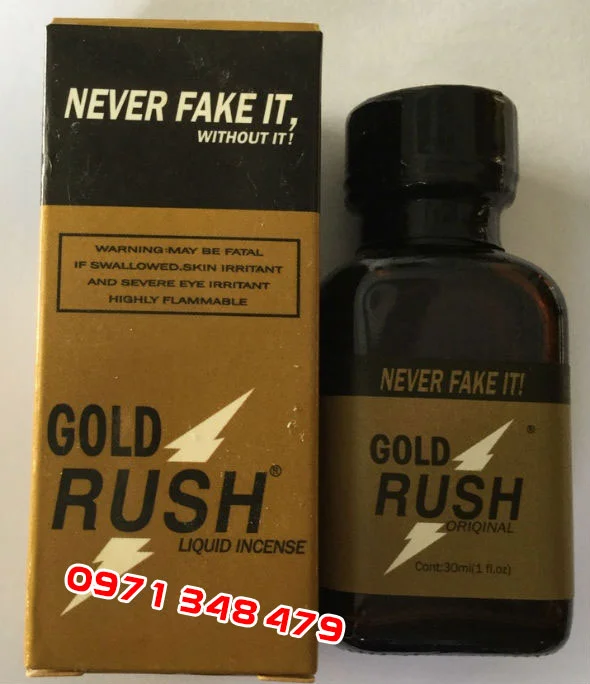 Thuốc ngửi kích dục nam Gold Rush Poppers by PWD 30ml (New 2016)